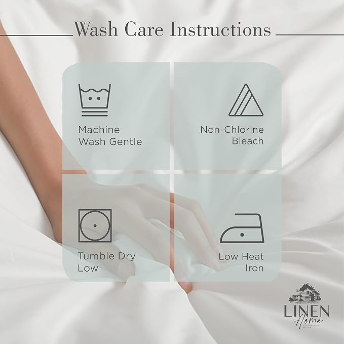 Linen Home 100% Cotton Percale Sheets Twin XL Size, Pastel Turk, Deep Pocket, 3 Pieces Set- 1 Flat, 1 Fitted and 1 Pillowcase, Crisp Cool and Long Staple Strong Bed Linen