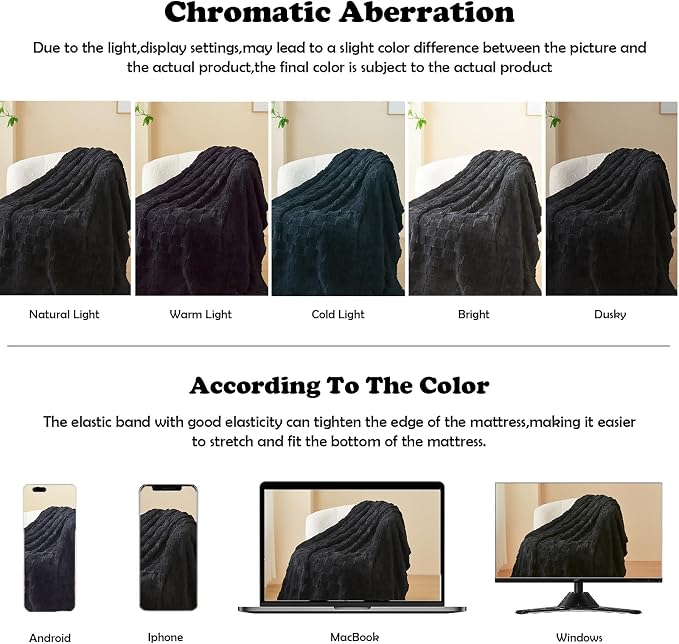NEWCOSPLAY 3D Checkered Flannel Twin Blanket, Black Checkered, 60"x80" | Super Soft Cute Lightweight Decorative Premium Silky Fleece Blanket for Couch Sofa Bed, Gift for Women Men, All Season Use