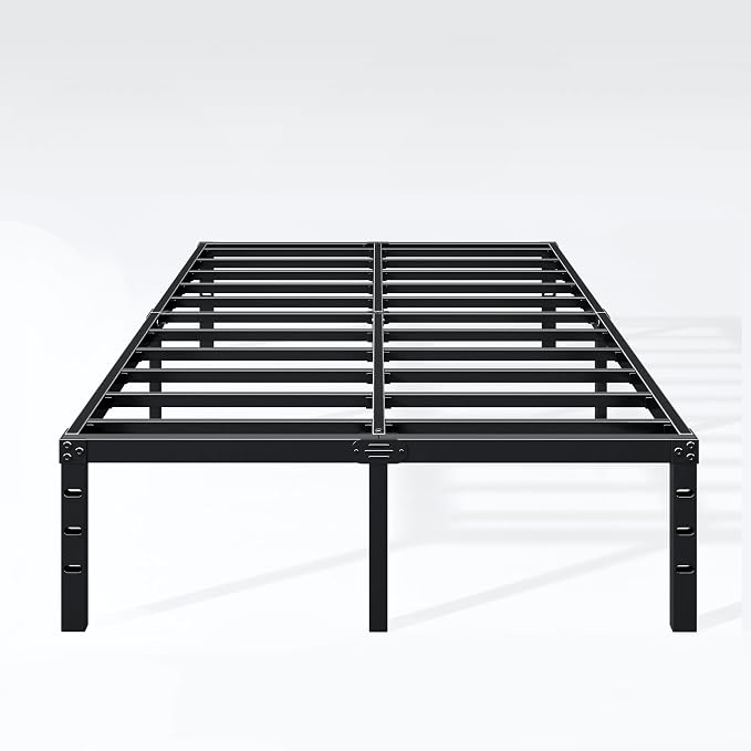 Hafenpo 12 Inch Full Bed Frame, Under Bed Storage, Black | Sturdy Metal Platform Full Size, No Box Spring Needed, Heavy Duty, Easy Assembly, Strong Bearing Capacity
