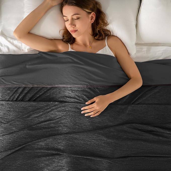 Topcee Cooling Blanket Queen Size 90"x90" for Hot Sleepers Summer Blanket | Absorbs Heat Cold Summer Blanket for Night Sweats & Menopause Q-Max>0.5 Lightweight Breathable Soft Double-Side Cooling