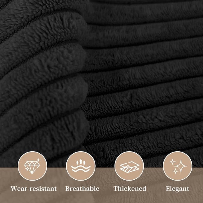 Sasttie Headboard Pillow Queen, Wedge Pillow Headboard, Black | Triangle Backrest Cushion for Sitting or Reading in Bed, Dorm Essentials, OEKO-TEX, Down Alternative Fill, Side Pockets