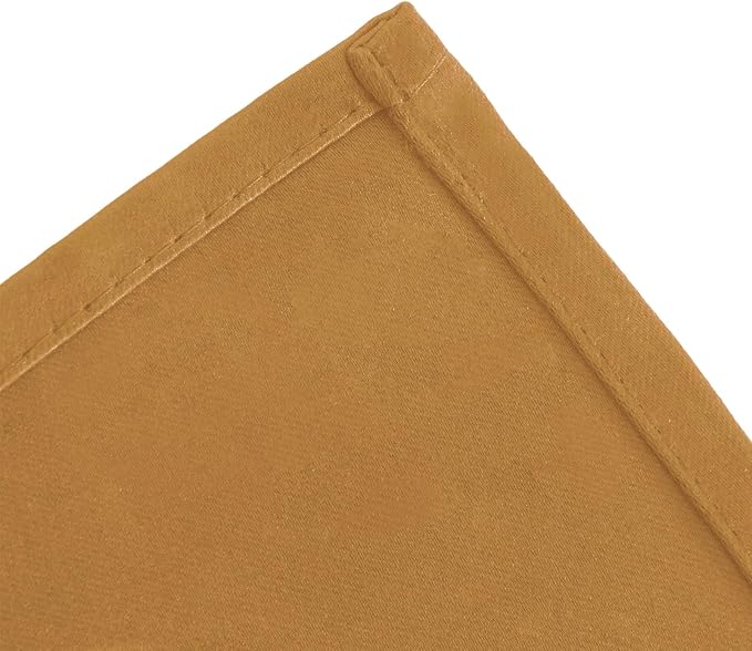 Mustard Yellow Thermal Blackout Curtains/38 x 84 Inch/Set of 2 Panels Room Darkening Curtains for Bedroom