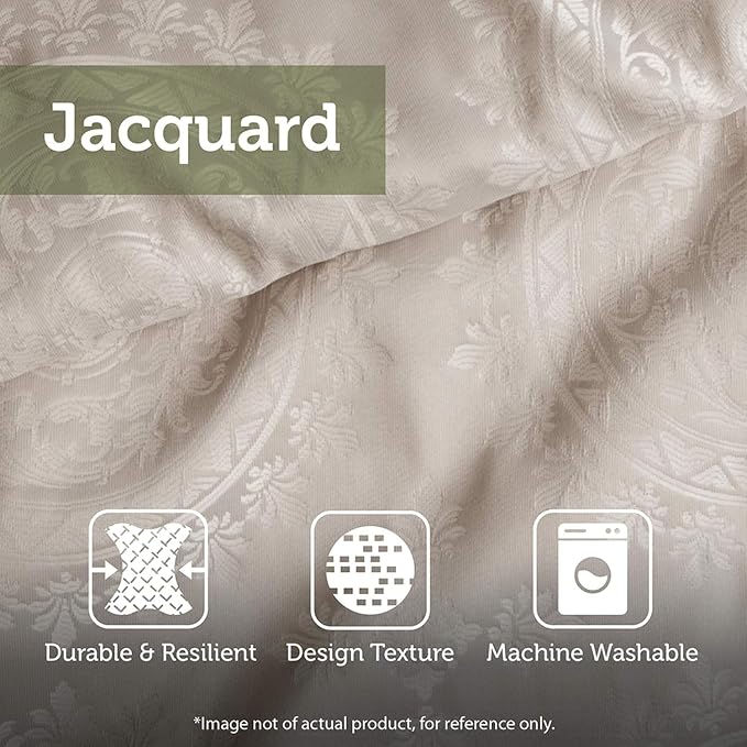 Madison Park Lustrous Jacquard Grey/Taupe King Quilt Set, 6pc | All Season Bedding Set, Glitter Accent Coverlet Set, Machine Washable, Cozy, Breathable, Soft, Modern, Casual