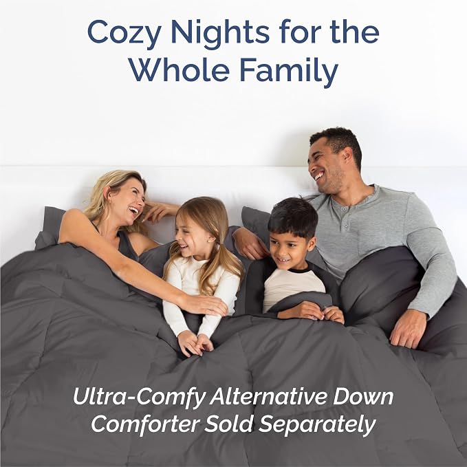 King 6 Piece Bed Sheet Set - Comfy, Breathable & Cooling Sheets - Dark Grey | Ultra Soft Hotel Luxury Bedding Set w/ 8-16 Inch Deep Pockets - 1 Flat & 1 Fitted Sheet & 4 Pillowcases - Wrinkle & Fade Free