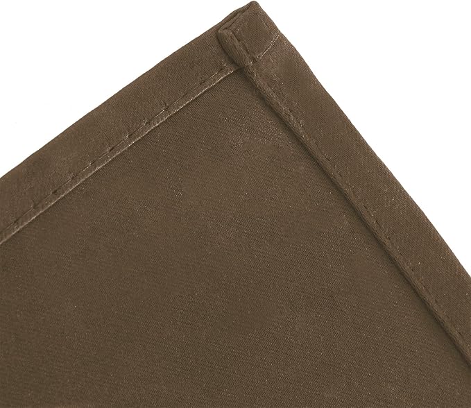Brown Thermal Blackout Curtains/38 x 84 Inch/Set of 2 Panels Room Darkening Curtains for Bedroom