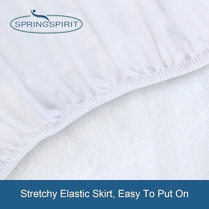 Queen Size Mattress Protector Waterproof,Absorbent Fitted Sheet | up to 18" Deep Pocket,Mattress Cover Queen Size Bed Sheets,Terry Machine Wash Protection Mattress Protector