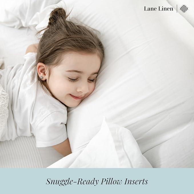 LANE LINEN Standard Size Bed Pillows for Sleeping, Set of 12, 20x26 - White | Perfect for Side, Back & Stomach Sleepers, Down Alternative Fill, Medium Firm, Breathable, Cooling, Soft & Fluffy Comfort