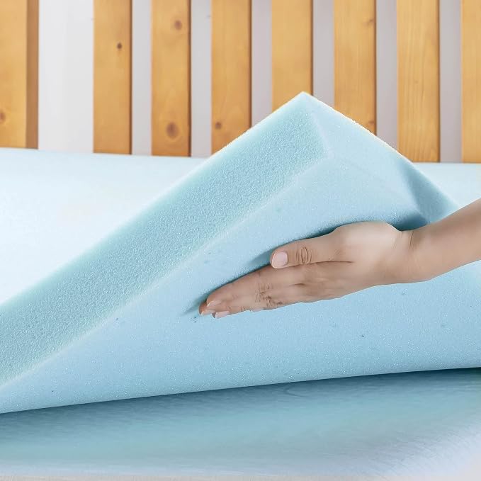 Best Price Mattress 3 Inch Ventilated Memory Foam Mattress Topper, Cooling Gel Infusion, CertiPUR-US Certified, Dorm Essentials, King