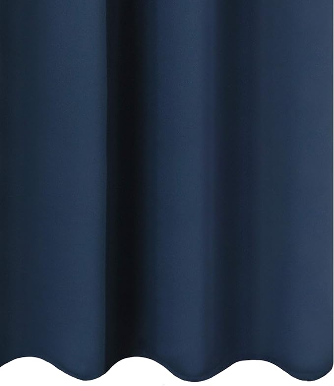 Navy Blue Blackout Curtains 34 x 54 Inch Length/Set of 2 Curtain Panels/Thermal Insulated Room Darkening Blackout Curtains for Bedroom