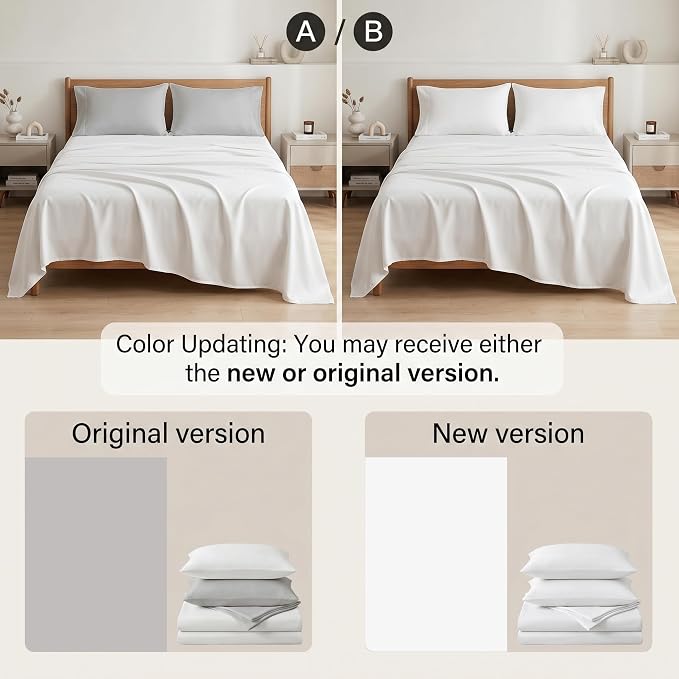 Twin XL Comforter Set- 5 Pieces Prewashed Bed in a Bag Twin Bedding Sets | Soft All Season Comforter with Sheets, Pillow Sham & Pillowcase, White