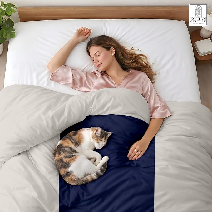 1 Pc California King Size Duvet Cover Only -100% Egyptian Cotton 600 Thread Count Ultra Soft Premium Durable Comforter Cover Zipper Closure & Corner Ties (Dashing Blue,104"x98")