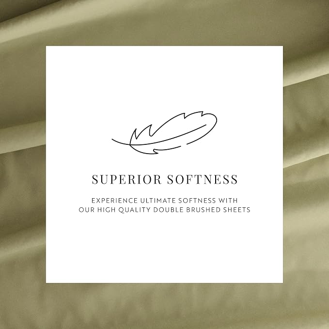 Linen Market Bed Sheets for King Size Bed (Sage) - Sleep Better Than Ever with These Soft and Cooling King Sheets - Deep Pocket Fits 16" Thick Beds - 4 Piece King Sheet Set