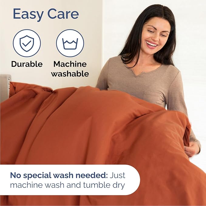 Cal King 6 Piece Bed Sheet Set - Breathable & Cooling Sheets - Terracotta | Ultra-Soft Hotel Luxury Bedding Set with 8-16 Inch Deep Pockets, 1 Flat & 1 Fitted Sheet & 4 Pillowcases, Wrinkle & Fade Free