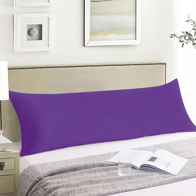 SHOUREN Large Body Pillow,Long Bed Pillow for Adults,20x54in | Breathable,sweat-absorbing,skin-friendly,medium firmness for side sleepers,multiple application