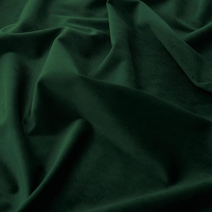 RYB HOME Hunter Green Velvet Blackout Curtains 84 inches for Bedroom | Thermal Insulated, Privacy UV Blocking, Noise Reducing, Energy Saving, Luxury Window Decor for Kids Room, W52 x L84, 2 Panels