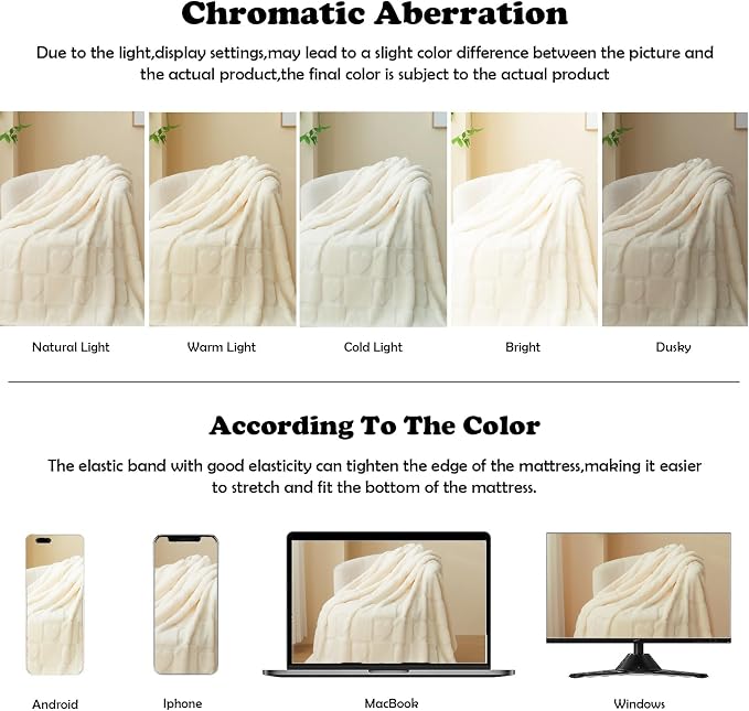 NEWCOSPLAY 3D Heart Checkered Flannel Throw Blanket, Ivory Love, 50"x70" | Super Soft Cute Lightweight Decorative Premium Silky Fleece Blanket for Couch Sofa Bed, Gift for Women Men, All Season Use