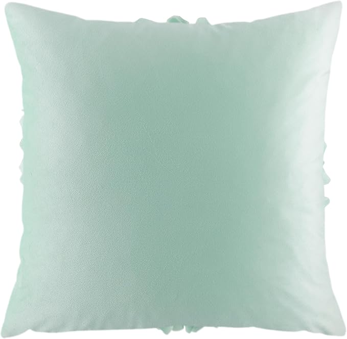OiseauVoler Decorative 3D Flower Throw Pillow Cover for Couch 18 x 18 Inch