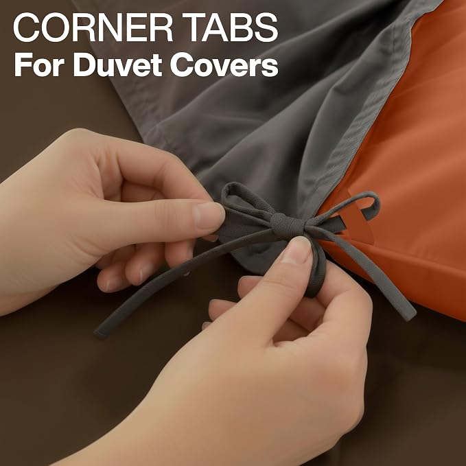 Utopia Bedding Queen Comforter, Duvet Insert, Burnt Orange, 88 x 88 Inches | Soft and Fluffy Down Alternative Bed Comforter, All Season, Breathable, Corner Tabs, Box Stitched, Durable, Machine Washable