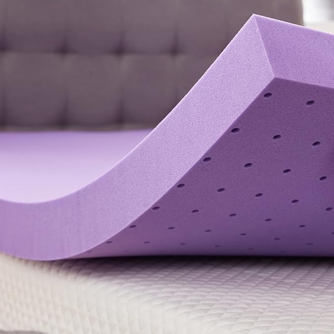 SINWEEK 3 Inch Gel Memory Foam Mattress Topper Ventilated Soft Pressure Relieve Mattress Pad, Breathable Bed Topper, CertiPUR-US Certified, Queen Size | Ventilated Soft Pressure Relieve Mattress Pad, Breathable Bed Topper, CertiPUR-US Certified