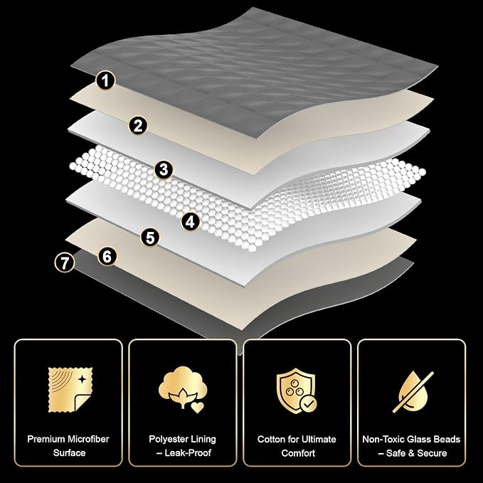 Smart Queen Machine Washable Weighted Blanket for Adults | Heavy Blankets for All-Season Sleeping, Cooling Soft & Breathable with Premium Glass Beads (60” x 80” with box｜20lbs)