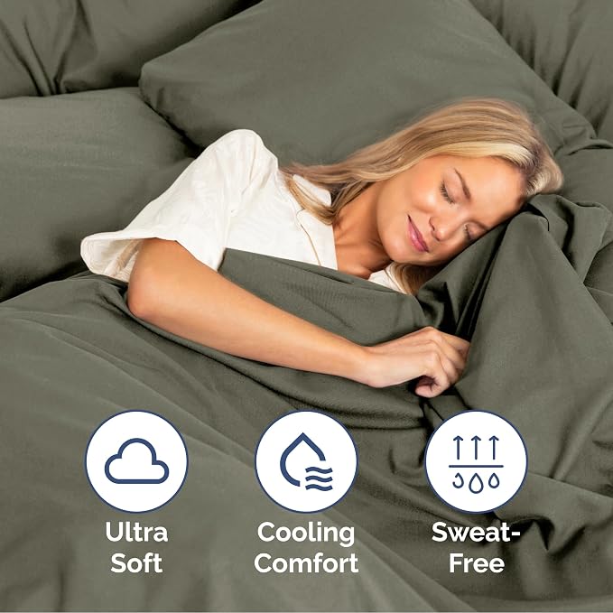 Queen Size 4 Piece Sheet Set - Ultra Soft & Cooling Bed Sheets - Dark Taupe | Fits 8 Inch to 16 inch Mattress, Wrinkle Free & Fade Resistant with Deep Pockets, Breathable, Comfy Hotel Luxury Bedding