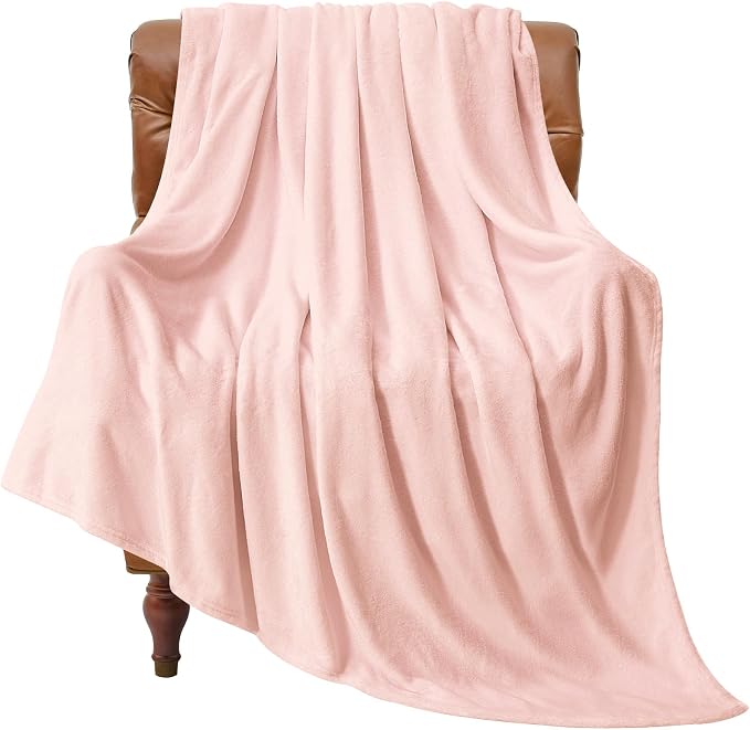 BEDELITE Fleece Blanket Soft Plush Throw for Couch Pink Morn 50"x60" | Ultra Soft Fleece, Plush Microfiber, Lightweight Warmth, All Season Comfort, Fade Resistant, Machine Washable, Couch Sofa Bed