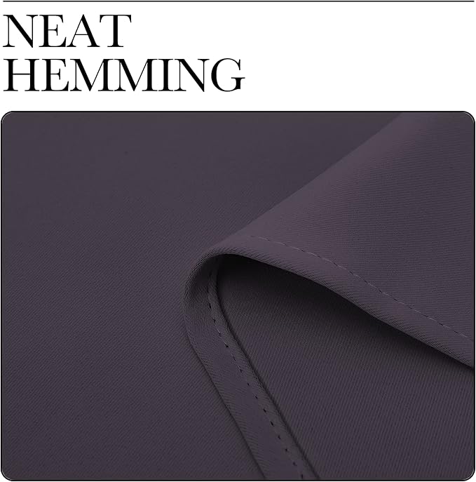 NICETOWN Blackout Curtains Living Room 2 Panels 55" x 68" Greyish Purple | Thermal Insulated Decoration Drapes 68 inches Length for Bedroom Window