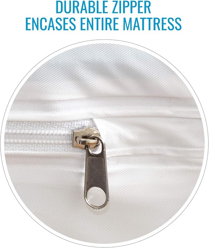 DMI Waterproof Mattress Protector, Mattress Pad, Waterproof Mattress Cover, Bed Pad and Bed Cover, Contoured Fitted Sheet, Twin (Pack of 24), White