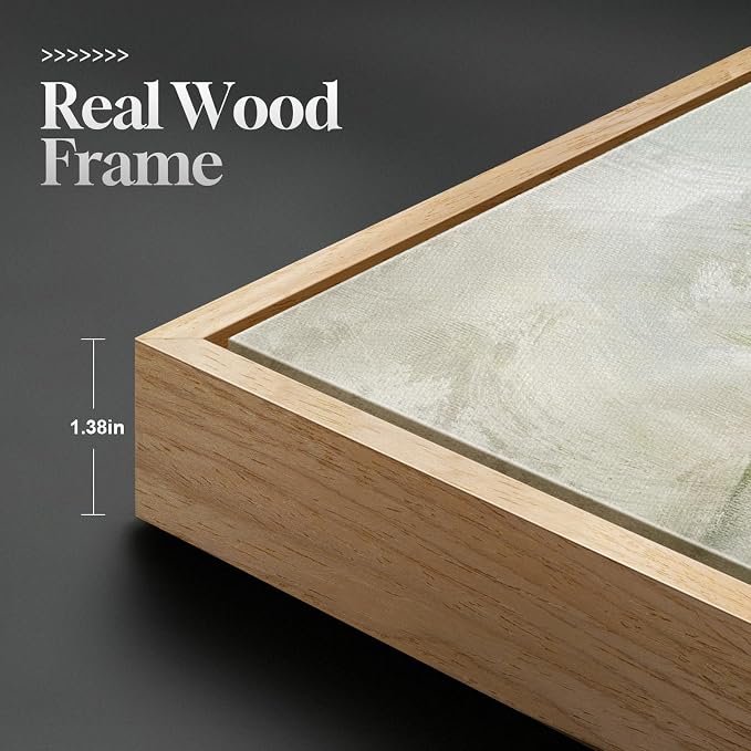 Framed Sage Green Abstract Landscape Wall Art for Bedroom, 3 Piece 16x24 In | Minimalist nature pictures, Canvas prints, Wood frame, Modern wall paintings, Wall decor for living room dining room hallway