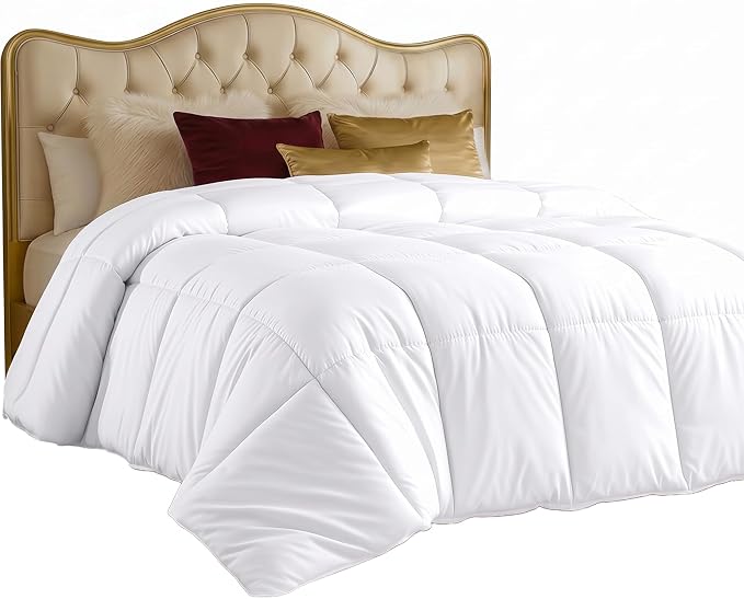 Utopia Bedding Duvet Insert, Full Size Comforter 82 x 86 Inches, White | Cozy All Season Comforter for Kids and Teens, Unisex, Down Alternative Fill, Soft Microfiber Shell, Machine Washable.