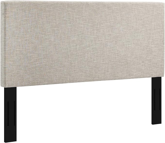 Modway Claire Linen Fabric Upholstered King and California King Headboard in Beige