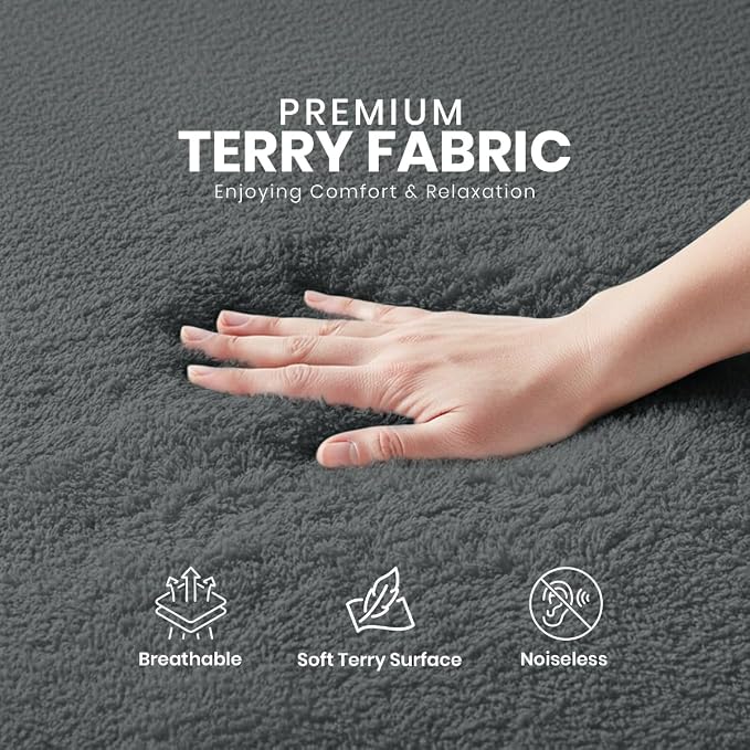 Waterproof Queen Size Mattress Protector fits Upto 17" deep Mattresses | Utopia Bedding 200 GSM Soft & Breathable Mattress Cover, Dirt-Proof, Noiseless, Machine Washable Fitted Sheet Style, Gray