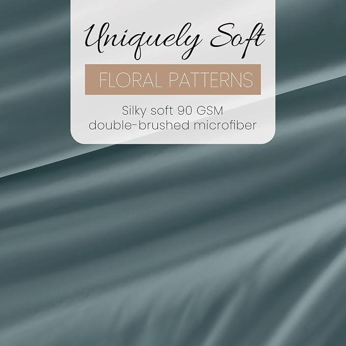 Linen Market Bed Sheets for Twin XL Size Bed (Ocean) - Sleep Better Than Ever with These Soft and Cooling Twin XL Sheets - Deep Pocket Fits 16" Thick Beds - 4 Piece Twin XL Sheet Set