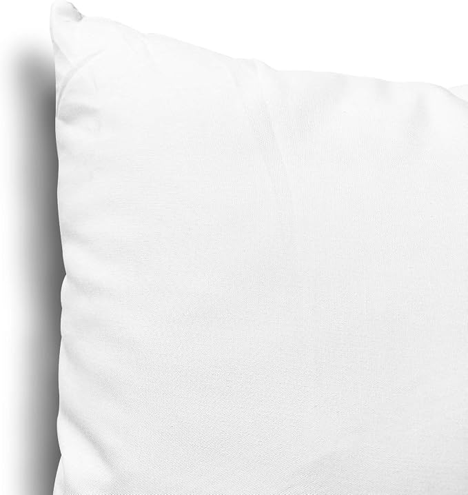 EDOW Throw Pillow Inserts, Set of 4 Lightweight Down Alternative Polyester Pillow, Couch Cushion, Sham Stuffer, Machine Washable. (White, 16x16)