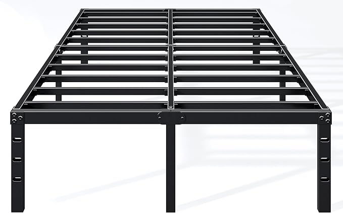 Hafenpo 14 Inch Queen Bed Frame - Sturdy Metal Platform Queen Size, No Box Spring Needed, Heavy Duty, Easy Assembly, Strong Bearing Capacity, Under Bed Storage, Black | Sturdy Metal Platform Queen Size, No Box Spring Needed, Heavy Duty, Easy Assembly, ...
