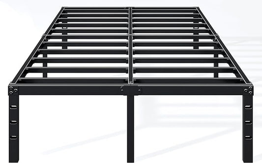 Hafenpo 14 Inch Full Bed Frame, Under Bed Storage, Black | Sturdy Metal Platform Full Size, No Box Spring Needed, Heavy Duty, Easy Assembly, Strong Bearing Capacity