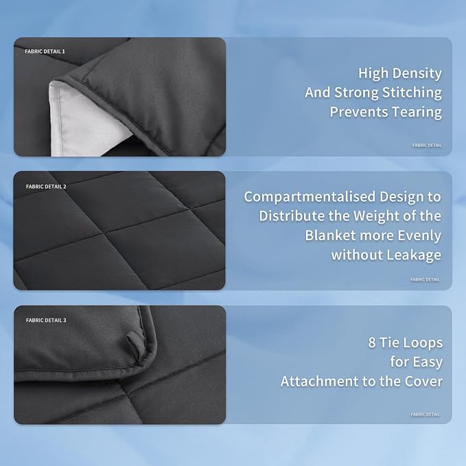 Weighted Blanket for Adults (15lbs 48"x72"), Minky Dots Heavy Blanket for Woman, Man Sleeping, Soft, Cozy and Cooling Weighted Throw Blankets, Machine Washable, Grey