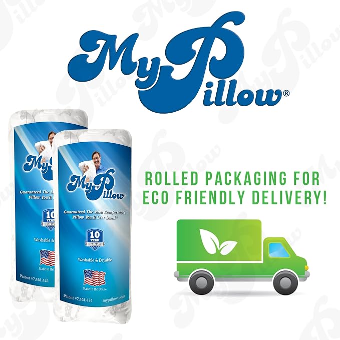 MyPillow Bedding Bed Pillows for Sleeping King Size, Set of 2, for Back, Stomach or Side Sleepers - My Pillow Classic Pillow [King, Medium]
