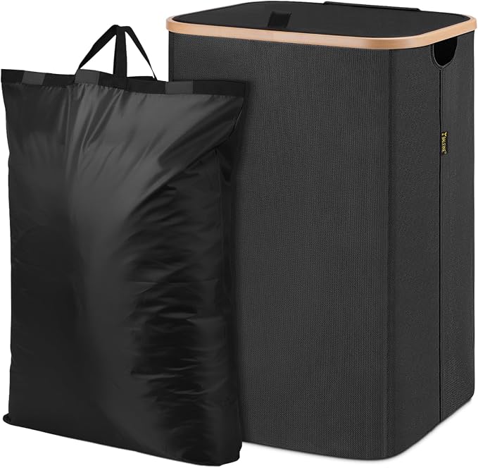 BALEINE 70L Laundry Hamper with Lid, Large Laundry Basket Bin | Large Capacity, Easy-Access Lid, Shape-Retaining Structure, Pull Handles, Ideal for Bedroom, Dorm, Laundry Room