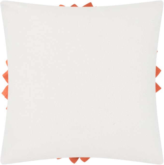 OiseauVoler Fall 3D Sunflower Throw Pillow Cover Decorative Handmade Pillowcase Cushion Cover Case for Home Sofa Bed Living Room Decor 18x18 Inch Pumpkin Orange