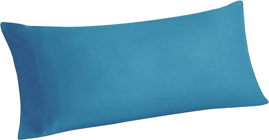 BEDELITE Body Pillow Pillowcase, Rayon from Bamboo, Teal, 20"x54" | Cooling and Breathable Body Pillow Cover for Hot Sleepers & Night Sweats, Silky Soft Full Long Pillow Case, Envelope Closure