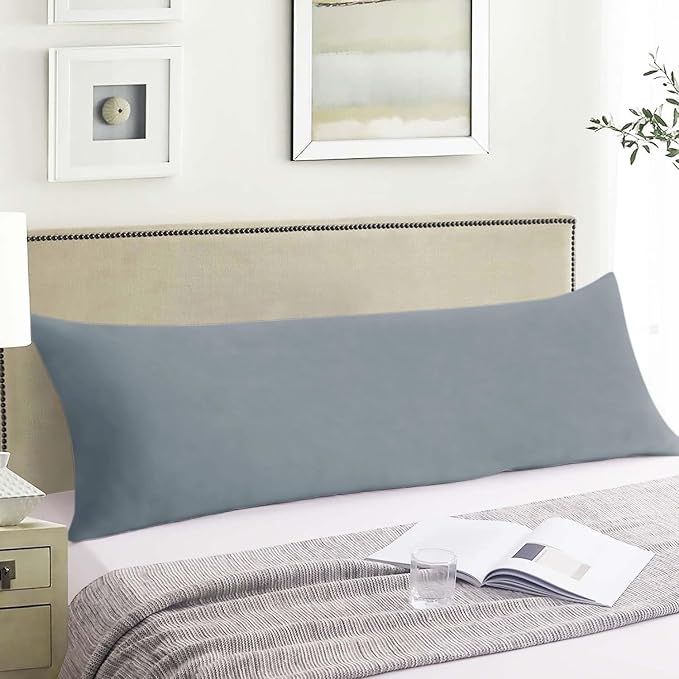 SHOUREN Large Body Pillow,Long Bed Pillow for Adults,20x54in | Breathable,sweat-absorbing,skin-friendly,medium firmness for side sleepers,multiple application