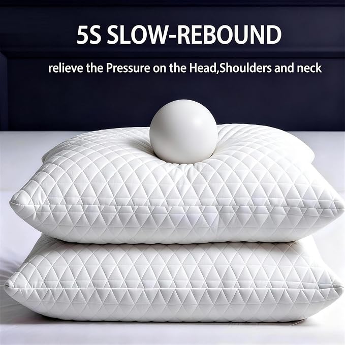Memory Foam Pillows for Side Sleepers,Firm Bed Pillows King Size Set of 2 | Adjustable,with Washable Removable Cover,Support,Cooling and Breathable for Hot,Side,Back,Stomach Sleepers,Hypoallergenic