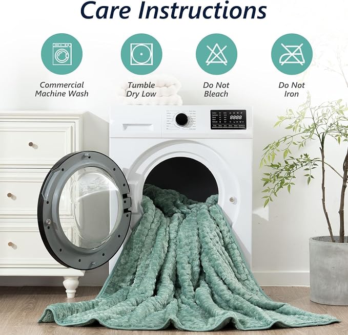 Mr. Sandman Weighted Blankets for Adults, Full Size 48 x 72 Inches, 15lbs | Machine Washable; Soft Warm Sherpa Fleece; Jacquard Flannel Filled with Glass Beads; Heavy Throw for Sleep and Calm; Green