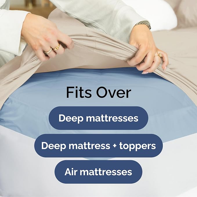 Extra Deep Full Sheet Set - 4 Piece Breathable & Cooling Bed Sheets - Wheat | Easily Fits 18 to 24 inch Mattress - Ultra Soft, Wrinkle & Fade Free with Extra Deep Pockets - Comfy Hotel Luxury Bedding
