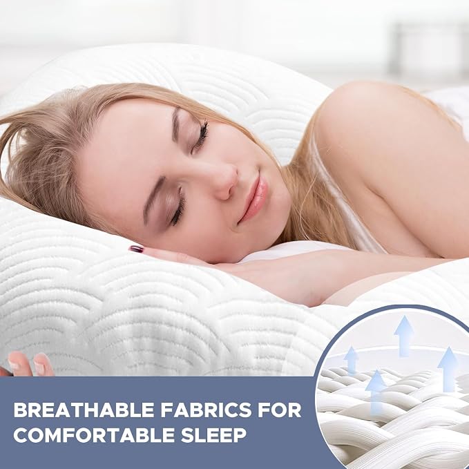 Swan Shaped Body Pillow Cover Fabric, Long Pillow Case, White, 1Pack | Breathable & Skin-Friendly, (Pillow Not Included)