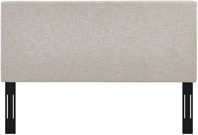 Modway Taylor Full/Queen Upholstered Linen Fabric Headboard, Beige