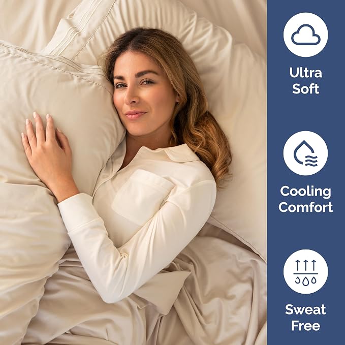 King Size 4 Piece Sheet Set - Comfy Breathable & Cooling Sheets - Wheat | Hotel Luxury Bed Sheets for Women & Men, Deep Pockets, Easy-Fit, Extra Soft and Wrinkle Free Sheets, Oeko-Tex Bed Sheet Set