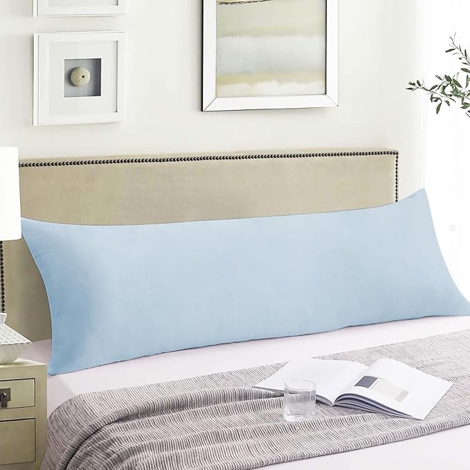 SHOUREN Large Body Pillow,Long Bed Pillow for Adults,20x54in | Breathable,sweat-absorbing,skin-friendly,medium firmness for side sleepers,multiple application