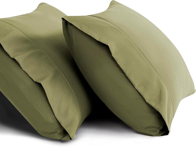 Sweet Home Collection RV Short Queen Comforter Set for RV Camper - Comforter Set with Fitted & Flat Sheet, 4 Pillowcases - Tailored for RV Short Queen Beds - Cozy Essentials for Your RV Bedroom, Sage